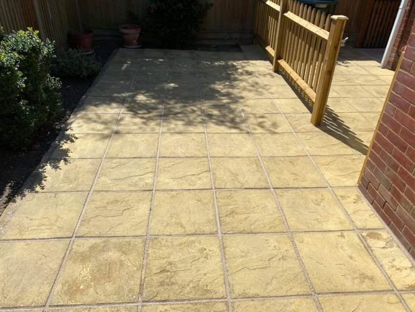 Patio in Back Garden in Deal