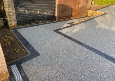 Silver Blue Granite Resin Driveway