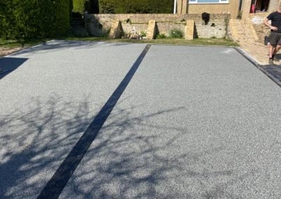 Silver Blue Granite Resin Driveway