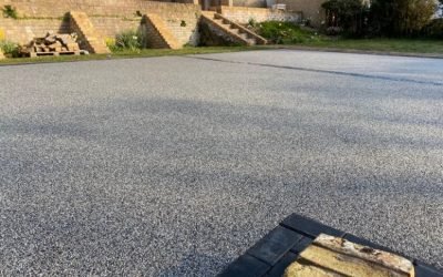 Silver Blue Granite Resin Driveway