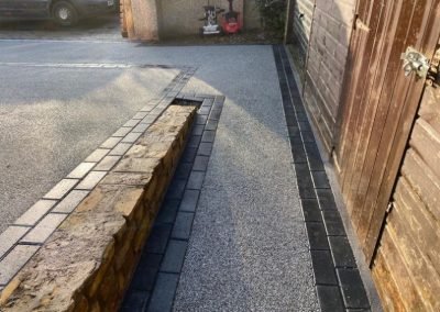 Silver Blue Granite Resin Driveway