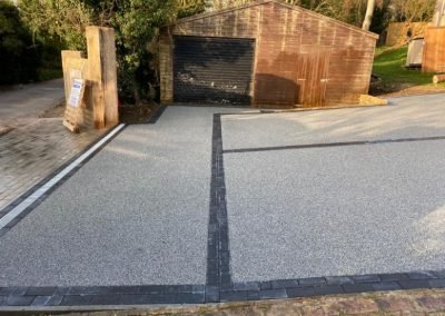 Silver Blue Granite Resin Driveway