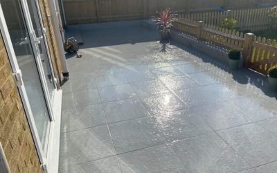 Gray Porcelain patio