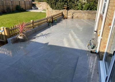 Gray Porcelain patio After 4