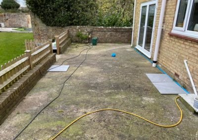 Gray Porcelain patio Before 2