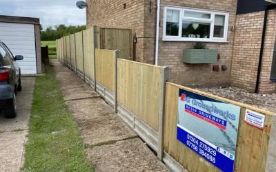 Close Bored Fence and Side Gate