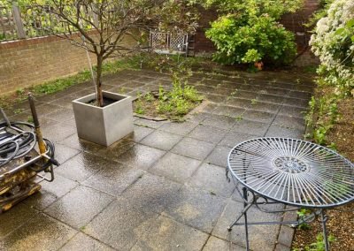 Before - Indian Sandstone Grey Patio