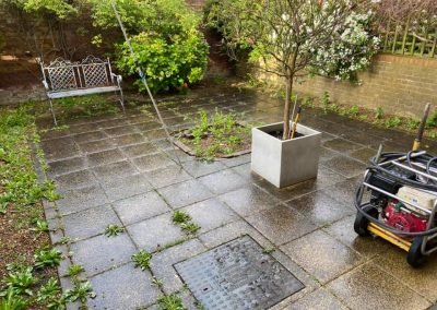 Before - Indian Sandstone Grey Patio