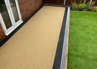 Resin patio completed at Patterson close